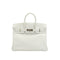 HERMES BIRKIN 25 WHITE VEAU SWIFT HAND BAG 2024 W STAMP PALLADIUM HARDWARE 90348250