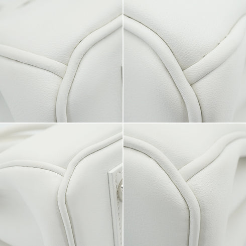 HERMES BIRKIN 25 WHITE VEAU SWIFT HAND BAG 2024 W STAMP PALLADIUM HARDWARE 90348250