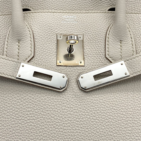 HERMES BIRKIN 30 BETON TOGO HAND BAG 2018 C STAMP PALLADIUM HARDWARE 90314333