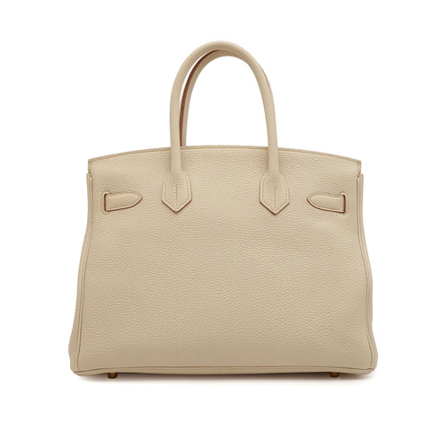 HERMES BIRKIN 30 BETON TOGO HAND BAG 2021 Z STAMP PALLADIUM HARDWARE 90346649