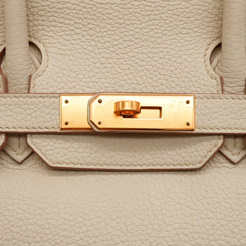 HERMES BIRKIN 30 BETON TOGO HAND BAG 2021 Z STAMP PALLADIUM HARDWARE 90346649