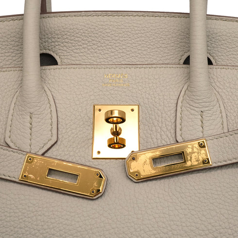 HERMES BIRKIN 30 BETON TOGO HAND BAG 2021 Z STAMP PALLADIUM HARDWARE 90346649