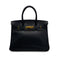 HERMES BIRKIN 30 BLACK ARDENNES HAND BAG 2003 SQUARE G GOLD HARDWARE 90314771