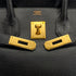 HERMES BIRKIN 30 BLACK ARDENNES HAND BAG 2003 SQUARE G GOLD HARDWARE 90314771