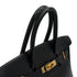 HERMES BIRKIN 30 BLACK ARDENNES HAND BAG 2004 SQUARE H GOLD HARDWARE 90335575