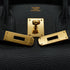 HERMES BIRKIN 30 BLACK ARDENNES HAND BAG 2004 SQUARE H GOLD HARDWARE 90335575