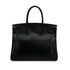 HERMES BIRKIN 30 BLACK BOXCALF HAND BAG 1998 SQUARE B GOLD HARDWARE 90312500