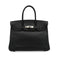 HERMES BIRKIN 30 BLACK EPSOM HAND BAG 2007 SQUARE K PALLADIUM HARDWARE 90351053
