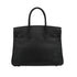 HERMES BIRKIN 30 BLACK EPSOM HAND BAG 2007 SQUARE K PALLADIUM HARDWARE 90351053