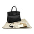 HERMES BIRKIN 30 BLACK EPSOM HAND BAG 2009 SQUARE M PALLADIUM HARDWARE 90314764