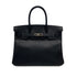 HERMES BIRKIN 30 BLACK EPSOM HAND BAG 2009 SQUARE M PALLADIUM HARDWARE 90314764