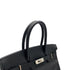 HERMES BIRKIN 30 BLACK EPSOM HAND BAG 2009 SQUARE M PALLADIUM HARDWARE 90314764