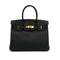 HERMES BIRKIN 30 BLACK EPSOM HAND BAG 2018 C STAMP GOLD HARDWARE 90327187