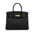 HERMES BIRKIN 30 BLACK EPSOM HAND BAG 2018 C STAMP GOLD HARDWARE 90327187