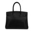HERMES BIRKIN 30 BLACK FJORD HAND BAG 1998 SQUARE B GOLD HARDWARE 90317180