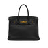 HERMES BIRKIN 30 BLACK TAURILLON CLEMENCE HAND BAG 2008 SQUARE L GOLD HARDWARE 90330942