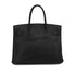 HERMES BIRKIN 30 BLACK TAURILLON CLEMENCE HAND BAG 2008 SQUARE L GOLD HARDWARE 90330942