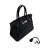 HERMES BIRKIN 30 BLACK TAURILLON CLEMENCE HAND BAG 2009 SQUARE M PALLADIUM HARDWARE 90313847