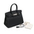HERMES BIRKIN 30 BLACK VEAU EPSOM HAND BAG 2009 SQUARE M PALLADIUM HARDWARE 90325602