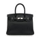 HERMES BIRKIN 30 BLACK VEAU EPSOM HAND BAG 2009 SQUARE M PALLADIUM HARDWARE 90325602