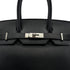 HERMES BIRKIN 30 BLACK VEAU EPSOM HAND BAG 2009 SQUARE M PALLADIUM HARDWARE 90325602