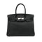 HERMES BIRKIN 30 BLACK VEAU EPSOM HAND BAG 2009 SQUARE M PALLADIUM HARDWARE 90322915