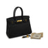 HERMES BIRKIN 30 BLACK VEAU EPSOM HAND BAG 2017 A STAMP GOLD HARDWARE 90348539