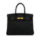 HERMES BIRKIN 30 BLACK VEAU EPSOM HAND BAG 2017 A STAMP GOLD HARDWARE 90348539