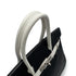 HERMES BIRKIN 30 BLACK WHITE TAURILLON CLEMENCE HAND BAG 2007 SQUARE K PALLADIUM HARDWARE 90315616