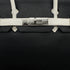 HERMES BIRKIN 30 BLACK WHITE TAURILLON CLEMENCE HAND BAG 2007 SQUARE K PALLADIUM HARDWARE 90315616