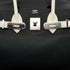 HERMES BIRKIN 30 BLACK WHITE TAURILLON CLEMENCE HAND BAG 2007 SQUARE K PALLADIUM HARDWARE 90315616