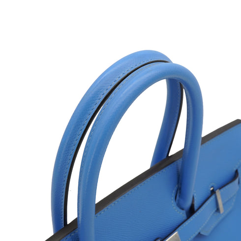 HERMES BIRKIN 30 BLEU PARADIS VEAU EPSOM HAND BAG 2014 SQUARE R PALLADIUM HARDWARE 90348526