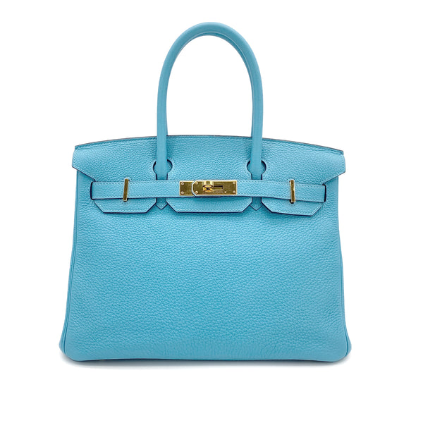HERMES BIRKIN 30 BLUE DE NORD TOGO HAND BAG 2019 D STAMP GOLD HARDWARE 90322851