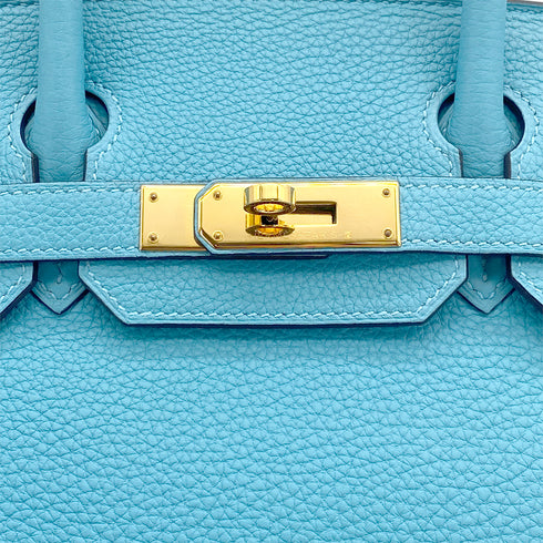 HERMES BIRKIN 30 BLUE DE NORD TOGO HAND BAG 2019 D STAMP GOLD HARDWARE 90322851