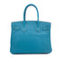 HERMES BIRKIN 30 BLUE JEAN TAURILLON CLEMENCE HAND BAG 2008 SQUARE L PALLADIUM HARDWARE 90314737
