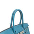 HERMES BIRKIN 30 BLUE JEAN TAURILLON CLEMENCE HAND BAG 2008 SQUARE L PALLADIUM HARDWARE 90314737