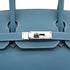 HERMES BIRKIN 30 BLUE JEAN VEAU EPSOM HAND BAG 2010 SQUARE N PALLADIUM HARDWARE 90340161