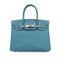 HERMES BIRKIN 30 BLUE JEAN VEAU EPSOM HAND BAG 2010 SQUARE N PALLADIUM HARDWARE 90340161