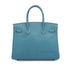 HERMES BIRKIN 30 BLUE JEAN VEAU EPSOM HAND BAG 2010 SQUARE N PALLADIUM HARDWARE 90340161