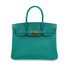 HERMES BIRKIN 30 BLUE PAON VEAU EPSOM HAND BAG 2016 X STAMP PALLADIUM HARDWARE 90343840