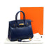 HERMES BIRKIN 30 BLUE SAPHIR BOX CALF HAND BAG 2022 U STAMP GOLD HARDWARE 90334262