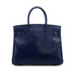 HERMES BIRKIN 30 BLUE SAPHIR BOX CALF HAND BAG 2022 U STAMP GOLD HARDWARE 90334262