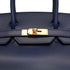 HERMES BIRKIN 30 BLUE SAPHIR BOX CALF HAND BAG 2022 U STAMP GOLD HARDWARE 90334262