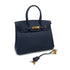 HERMES BIRKIN 30 CONTOUR BULUE INDIGO ROUGE H VEAU EPSOM HAND BAG 2017 A STAMP GOLD HARDWARE 90326203