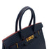 HERMES BIRKIN 30 CONTOUR BULUE INDIGO ROUGE H VEAU EPSOM HAND BAG 2017 A STAMP GOLD HARDWARE 90326203