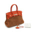 HERMES BIRKIN 30 CHAMOIS CAPUCINE GRIZZLY VEAU SWIFT HAND BAG 2014 SQUARE R GOLD HARDWARE 90340453