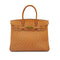HERMES BIRKIN 30 CHESTNUT OSTRICH HAND BAG 2008 SQUARE L GOLD HARDWARE 90344566