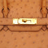 HERMES BIRKIN 30 CHESTNUT OSTRICH HAND BAG 2008 SQUARE L GOLD HARDWARE 90344566