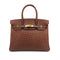 HERMES BIRKIN 30 CHESTNUT OSTRICH HAND BAG 2005 SQUARE I GOLD HARDWARE 90323975