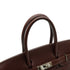 HERMES BIRKIN 30 CHOCOLATE EVERGRAIN HAND BAG 2007 SQUARE K PALLADIUM HARDWARE 90351436